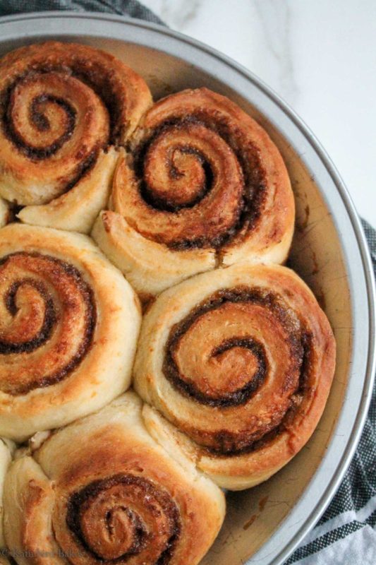 Cinnamon Rolls with Cream Cheese Icing - katiebirdbakes.com