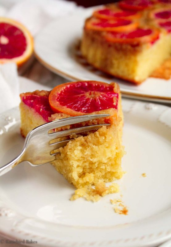 Blood Orange Upside-Down Cake - katiebirdbakes.com