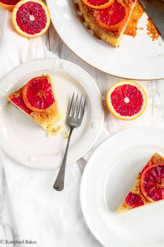 Blood Orange Upside-Down Cake - katiebirdbakes.com