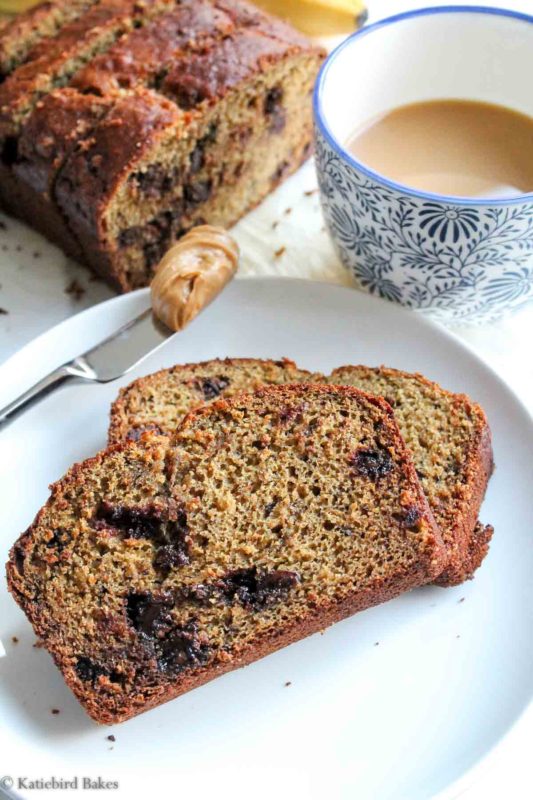 Chocolate Chip Banana Bread - katiebirdbakes.com