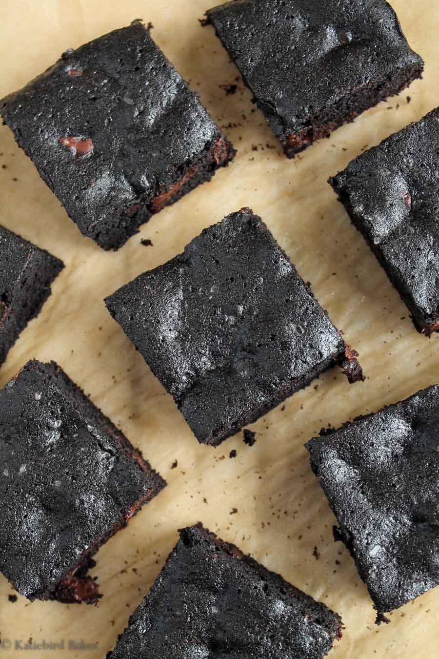 Midnight Brownies (katiebirdbakes.com)