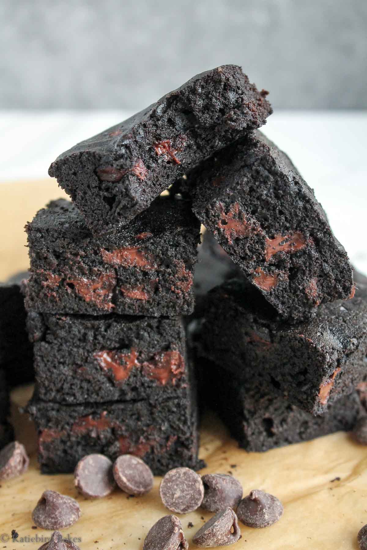 Midnight Brownies (katiebirdbakes.com)