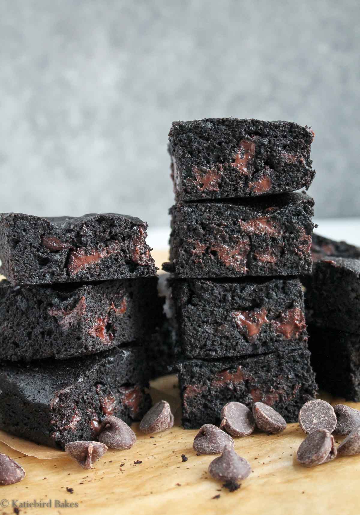 Midnight Brownies (katiebirdbakes.com)