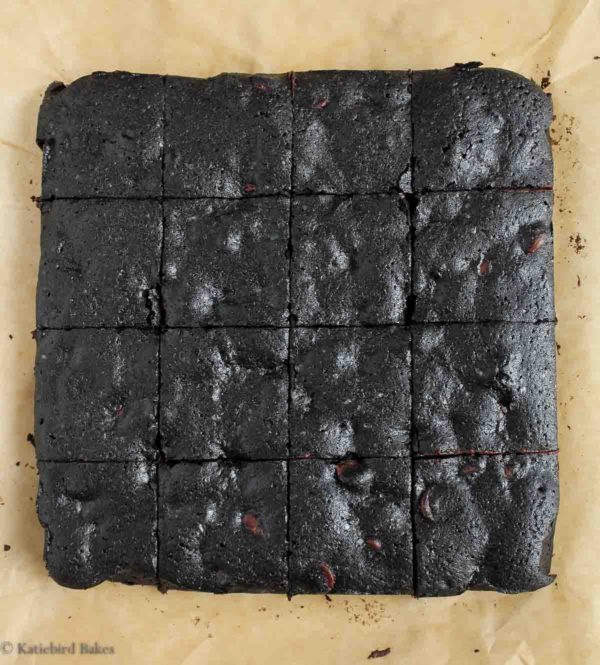 Midnight Brownies (katiebirdbakes.com)