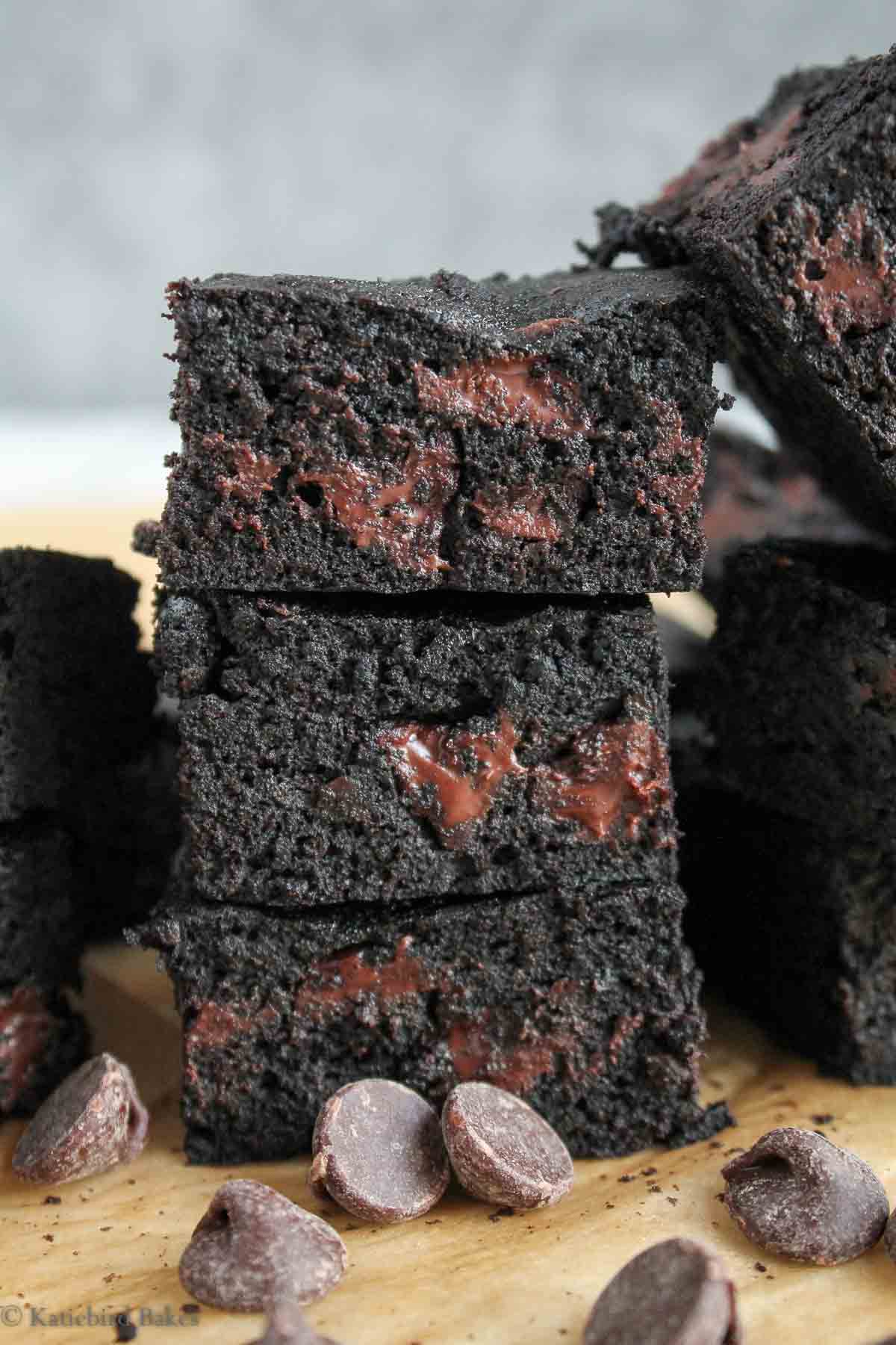 Midnight Brownies (katiebirdbakes.com)