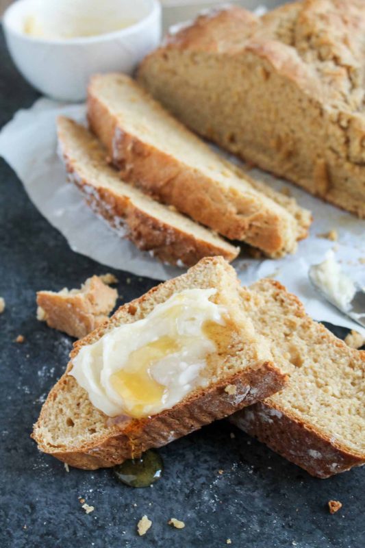 Irish Soda Bread with Honey Butter | katiebirdbakes.com