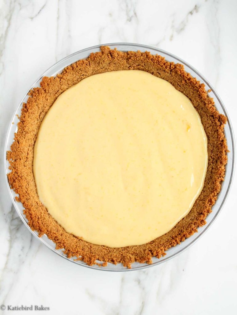 Lemon Meringue Pie with sweetened condensed milk filling