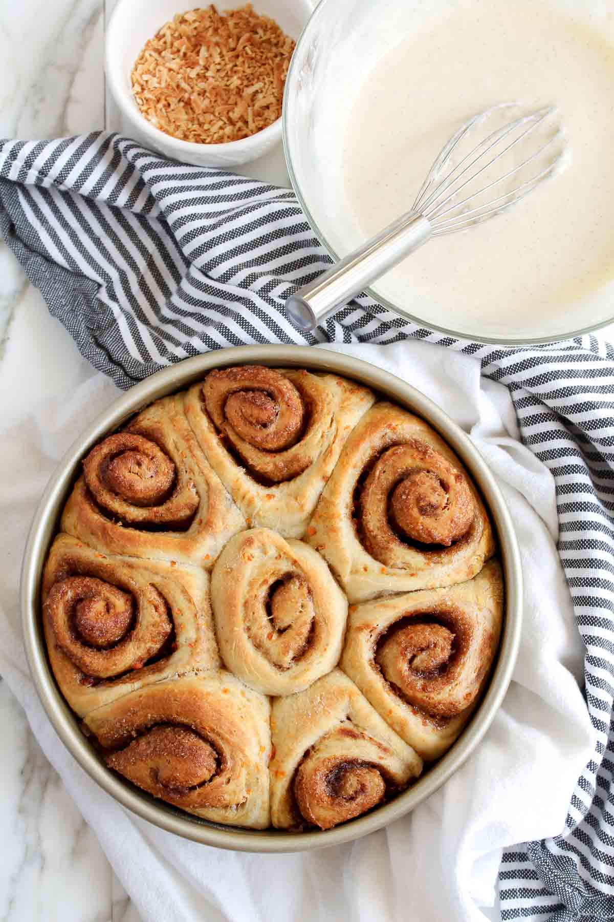 Carrot Cake Cinnamon Rolls | katiebirdbakes.com