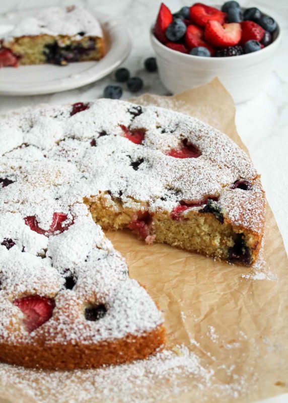 Berry Buttermilk Cake | katiebirdbakes.com