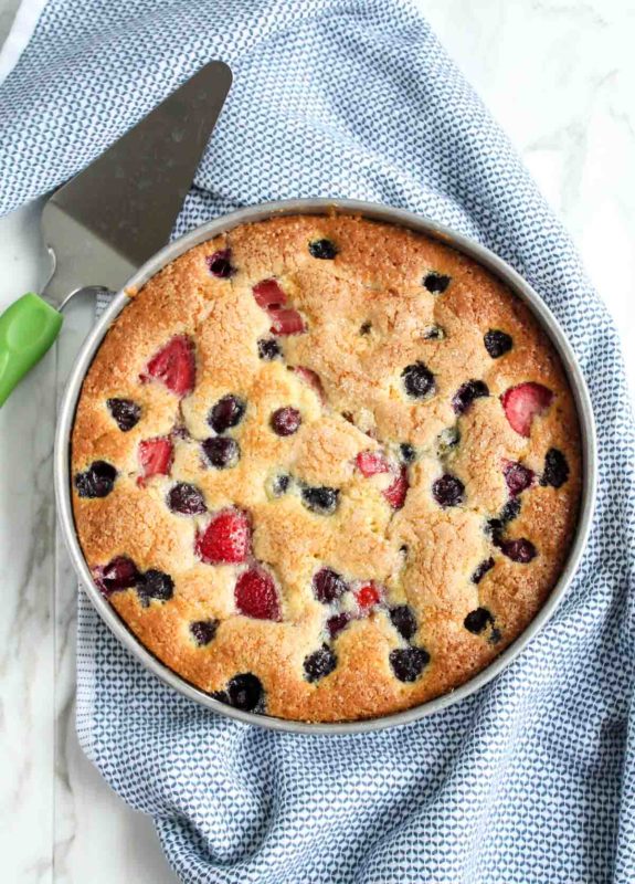 Berry Buttermilk Cake | katiebirdbakes.com