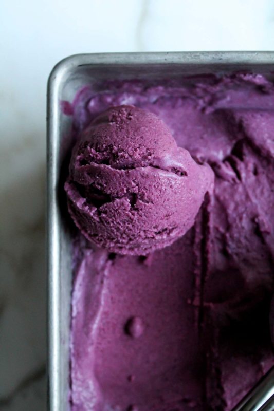 Fresh Blueberry Ice Cream (Vegan) | katiebirdbakes.com