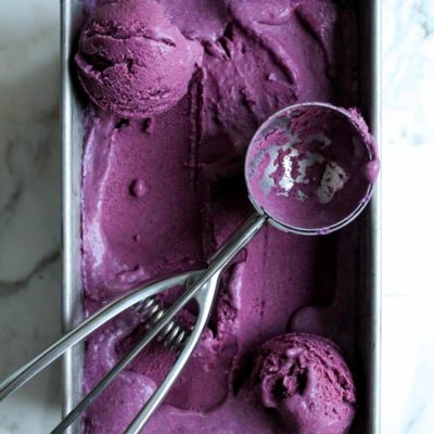 Fresh Blueberry Ice Cream (Vegan)