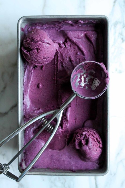 Fresh Blueberry Ice Cream (Vegan) | katiebirdbakes.com