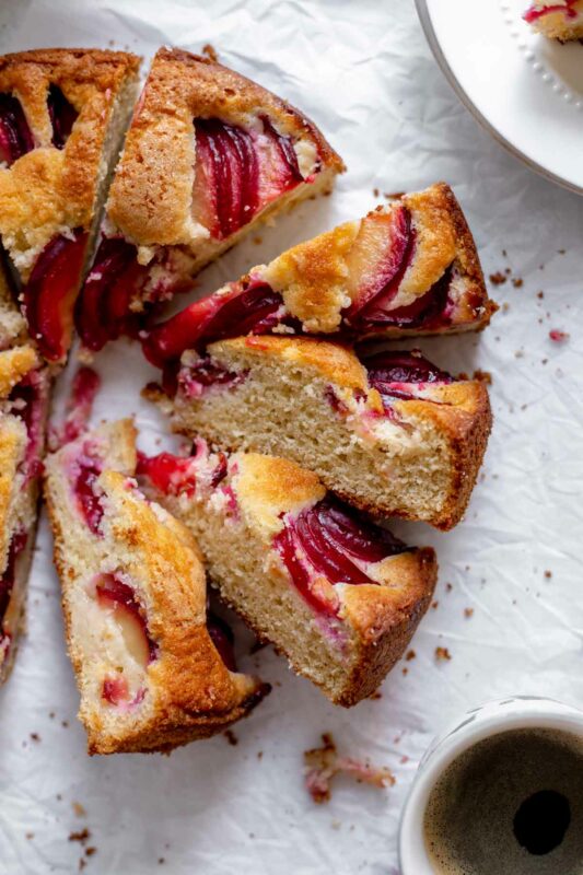 Golden Plum Coffee Cake | katiebirdbakes.com