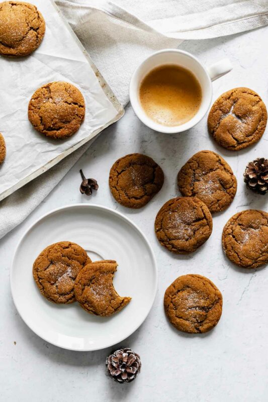 Soft Molasses Cookies | katiebirdbakes.com