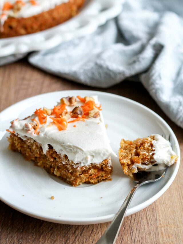 Single Layer Carrot Cake with Cream Cheese Frosting