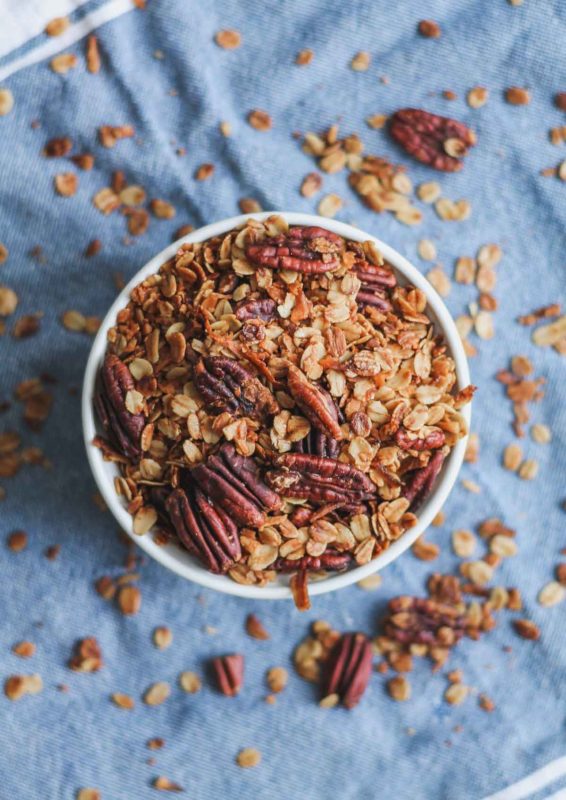 Salted Maple Pecan Granola | katiebirdbakes