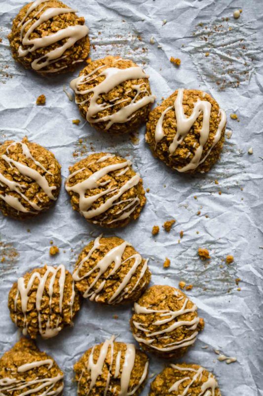 Pumpkin Oatmeal Cookies | katiebirdbakes