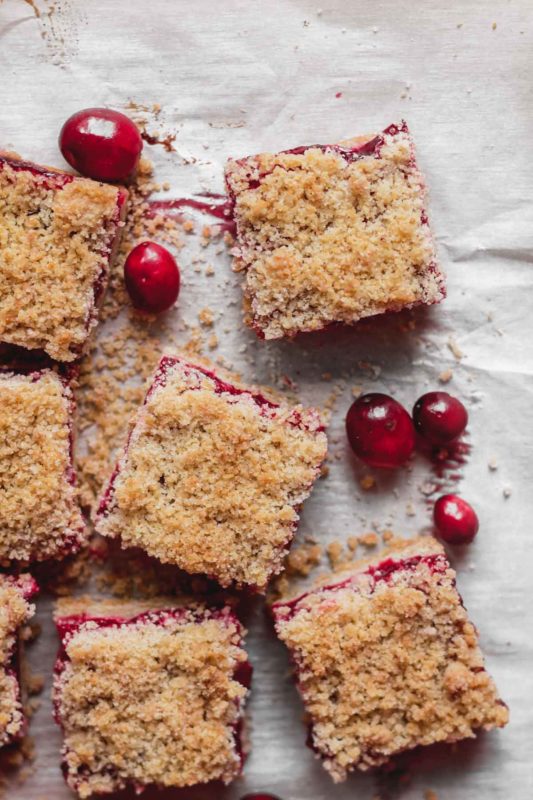 Cranberry Crumb Bars - tart, sweet, highly addictive!