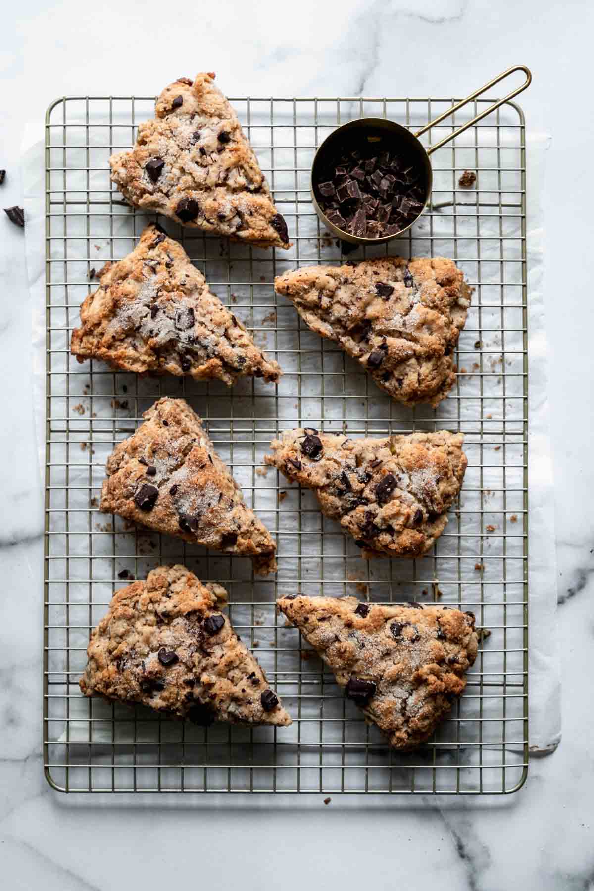 Pear scones with dark chocolate | katiebirdbakes