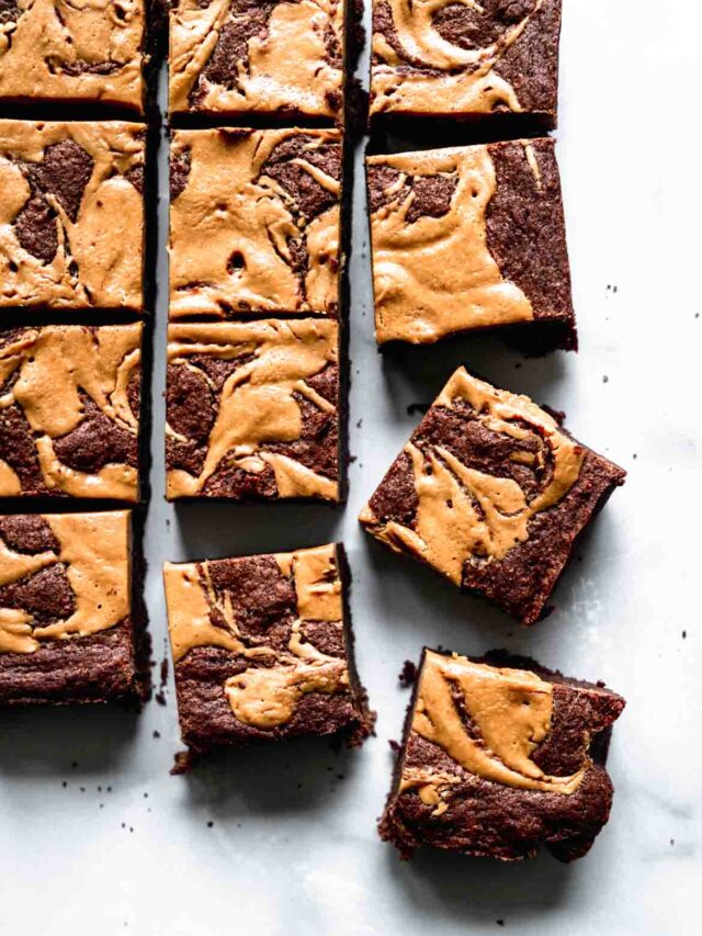 Peanut Butter Swirl Brownies