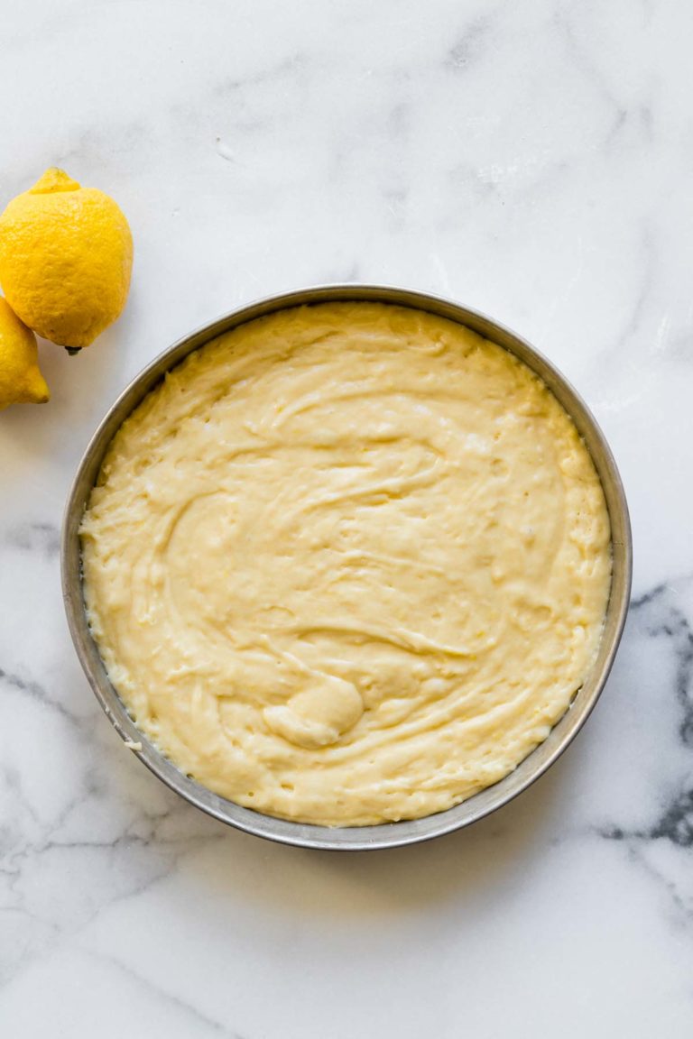 Single Layer Lemon Cake with Lemon Cream Cheese Frosting - Katiebird Bakes