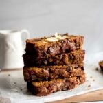 Chocolate Chip Pumpkin Bread stacked