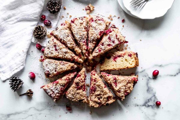 Cranberry crumb cake is the ultimate holiday brunch cake!