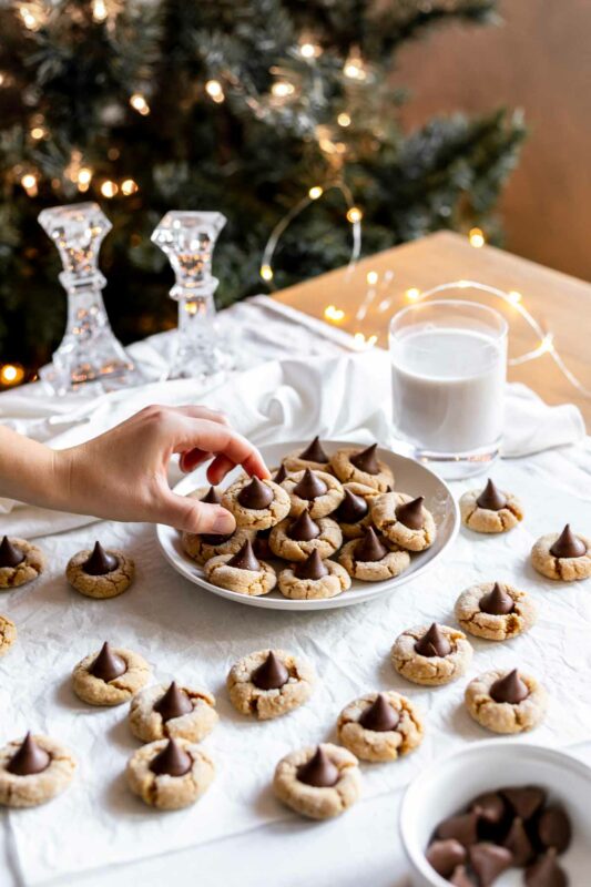 Peanut butter blossoms - Christmas cookies
