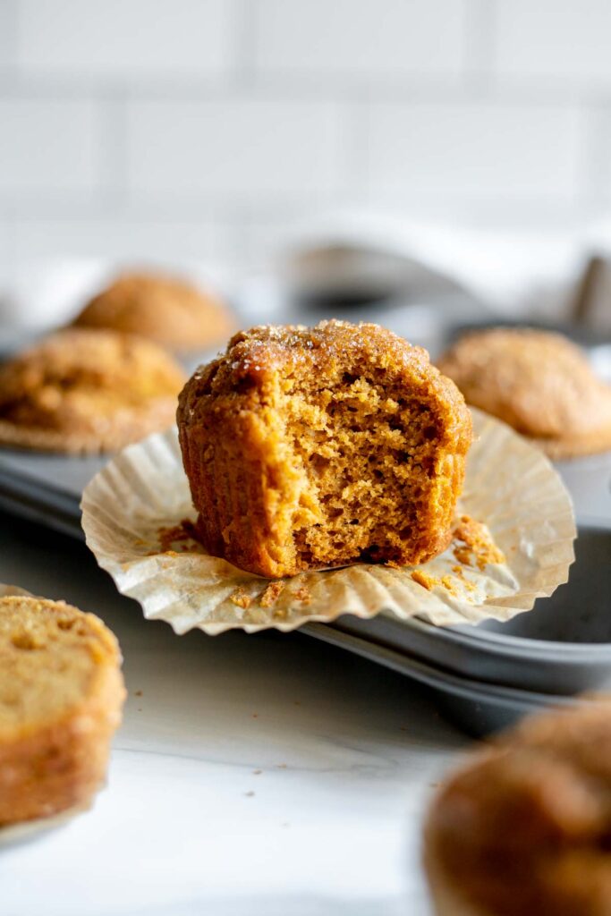 Easy pumpkin spice muffins made from scratch